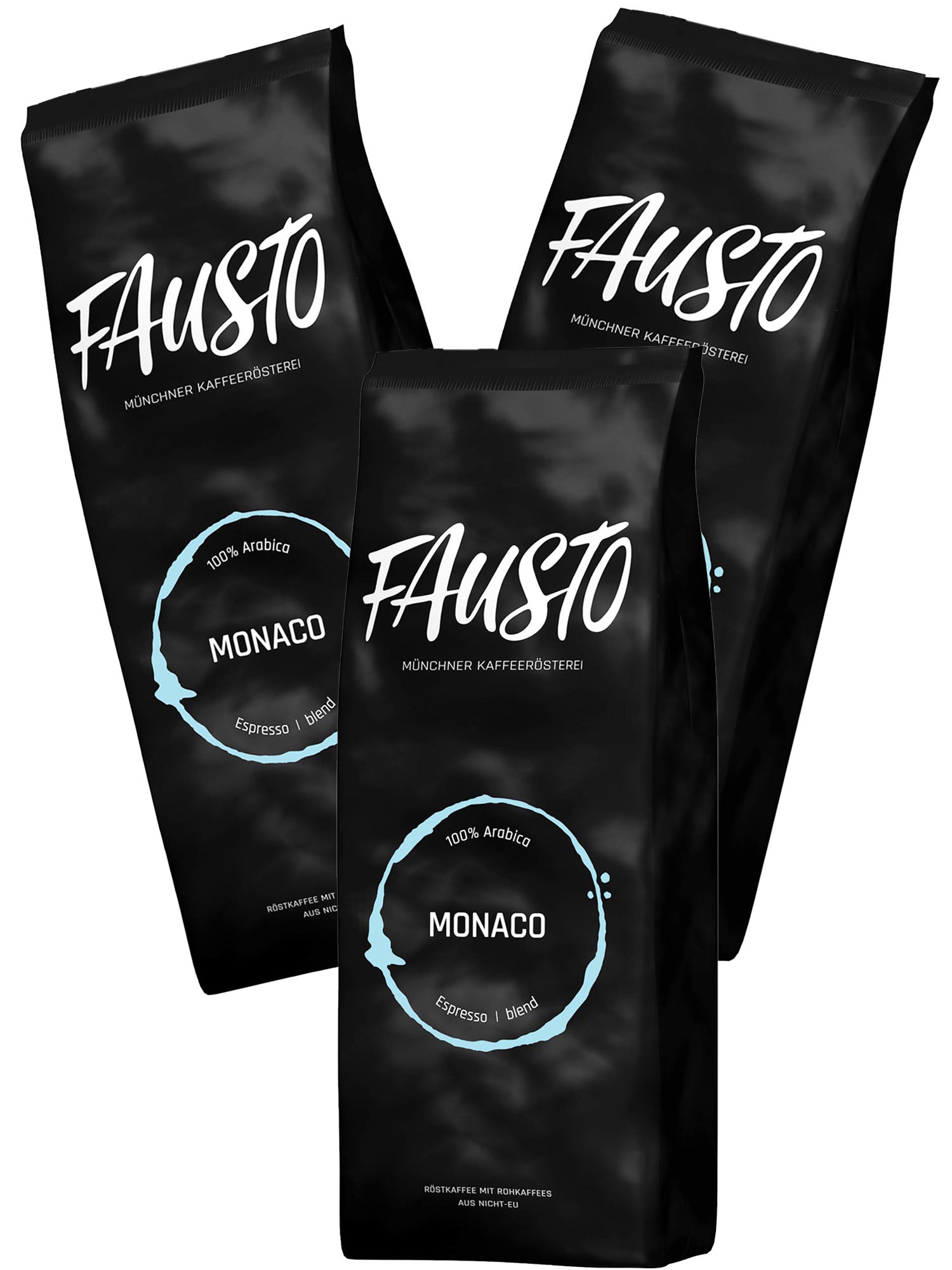 Caffé Fausto Espresso Monaco Bohne Vorteilspaket 3kg
