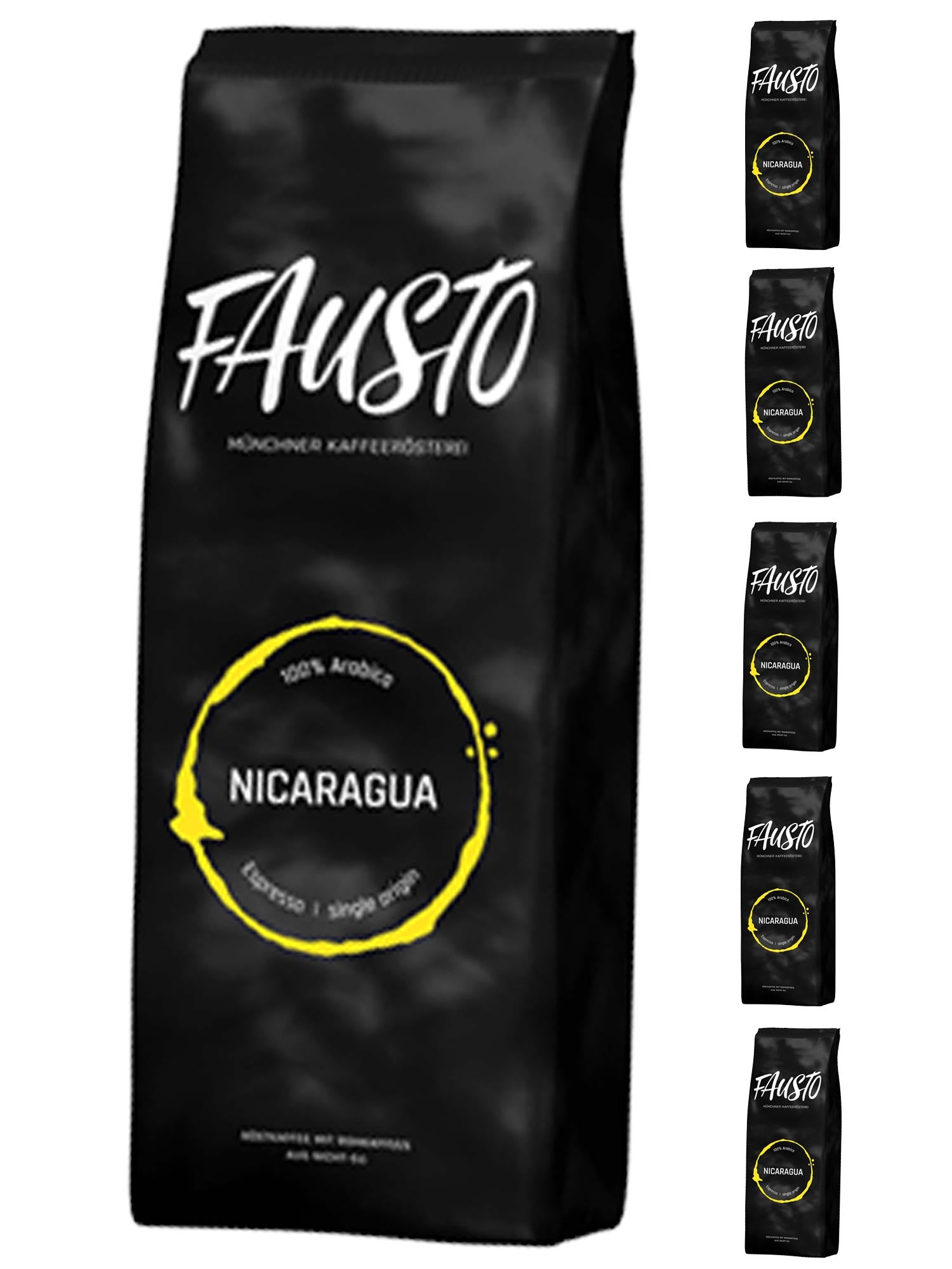 Caffé Fausto Espresso Nicaragua Bohne Vorteilspaket 6kg