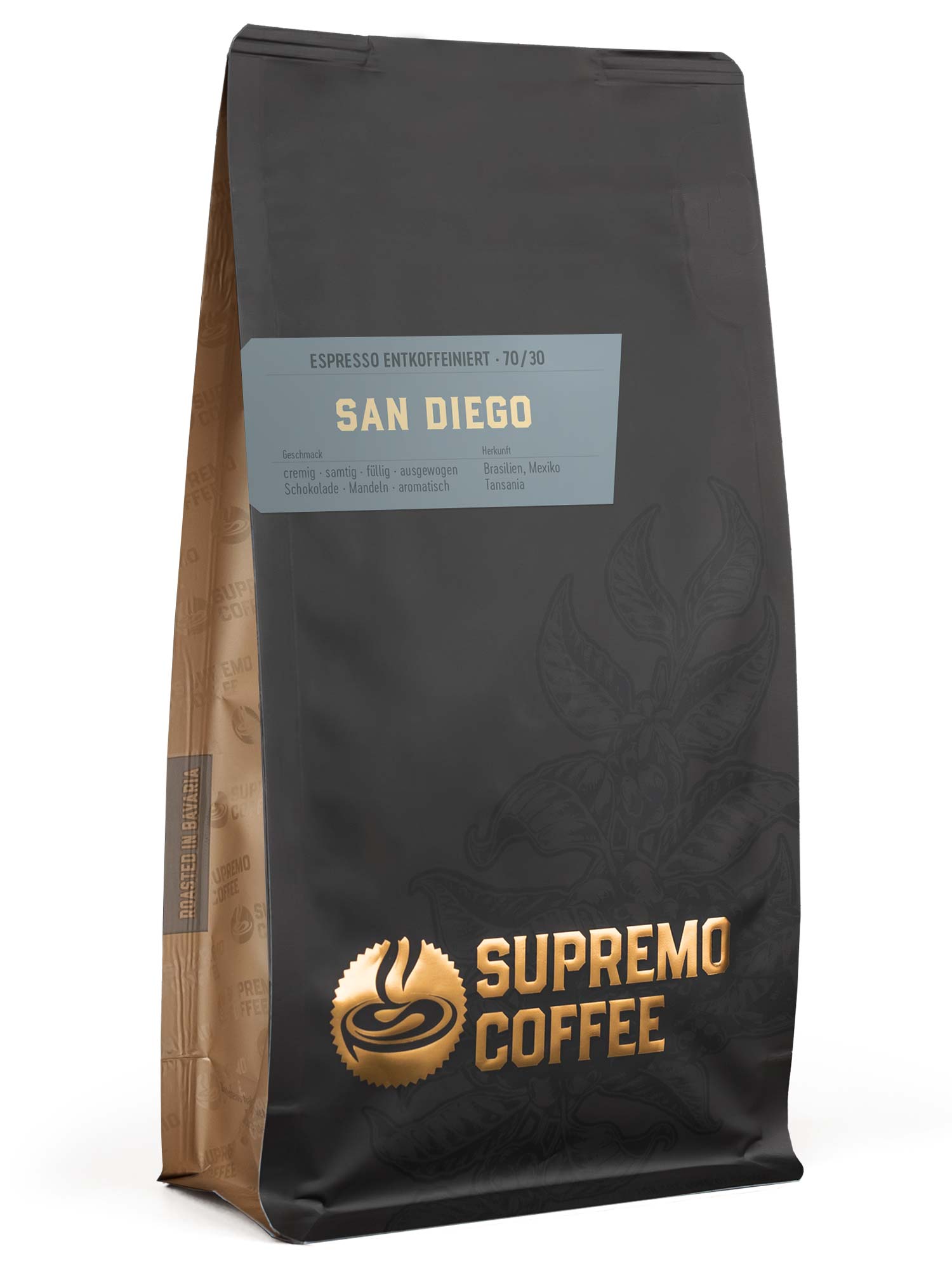 Supremo Espresso San Diego (DEKA) Entkoffeiniert 1kg