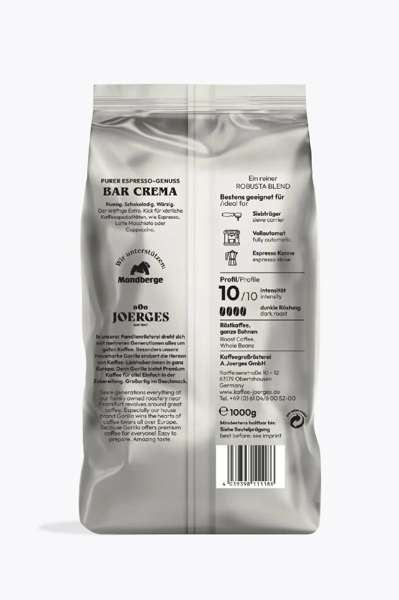 Gorilla Espresso Delicato Bohne 1kg