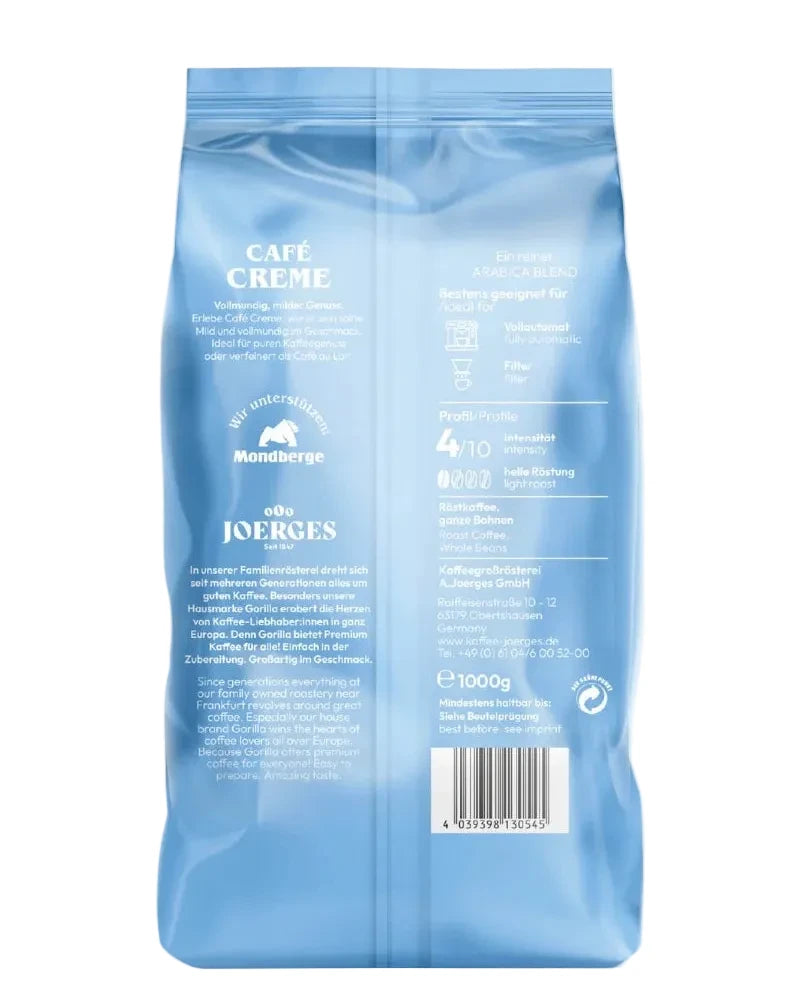 Gorilla Café Creme Bohne 1kg