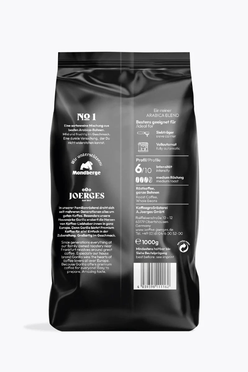 Gorilla Crema No.1 Bohne 1kg