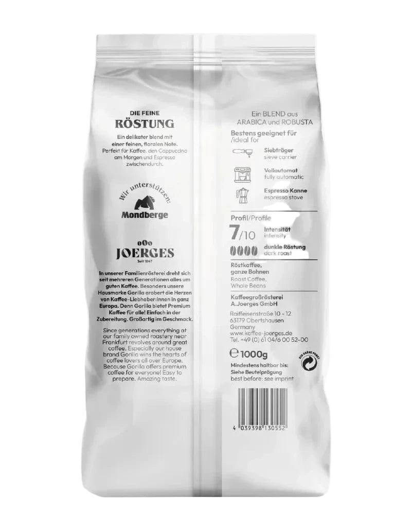 Gorilla Espresso Delicato Bohne 1kg
