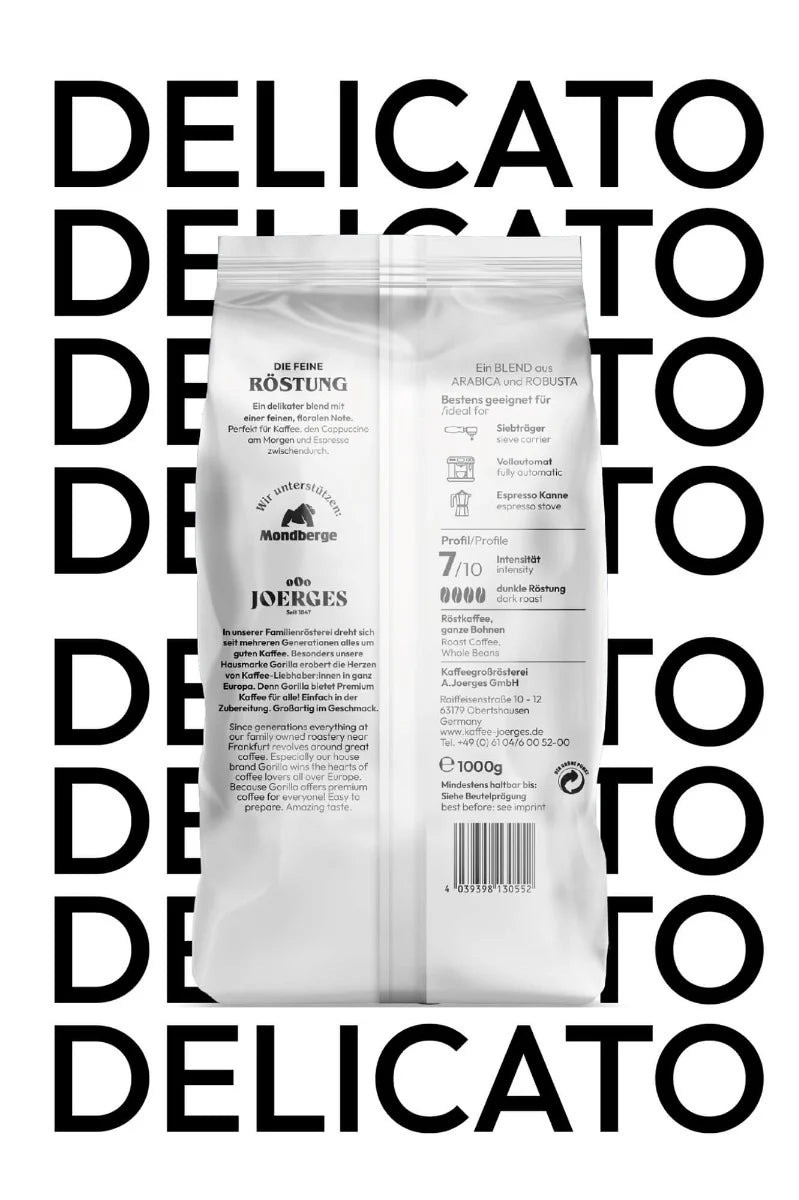 Gorilla Espresso Delicato Bohne 1kg