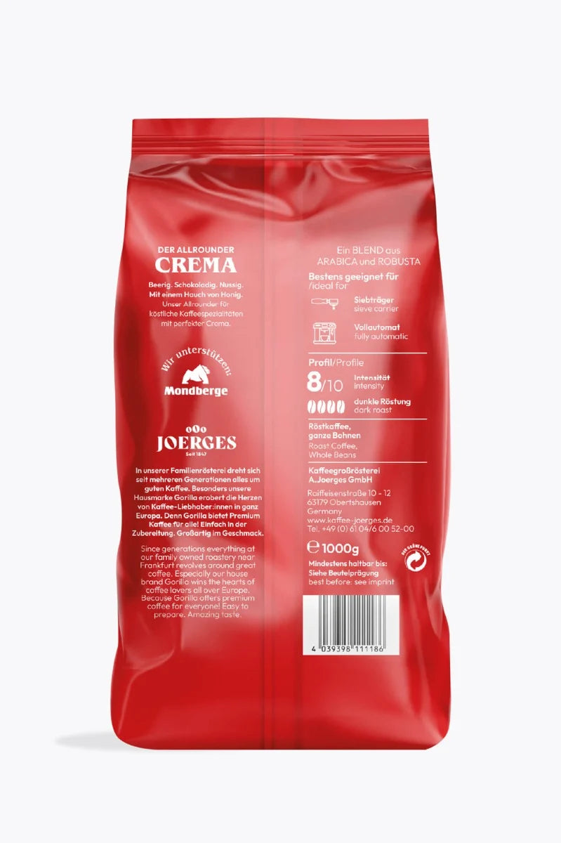 Gorilla Super Bar Crema Bohne 1kg