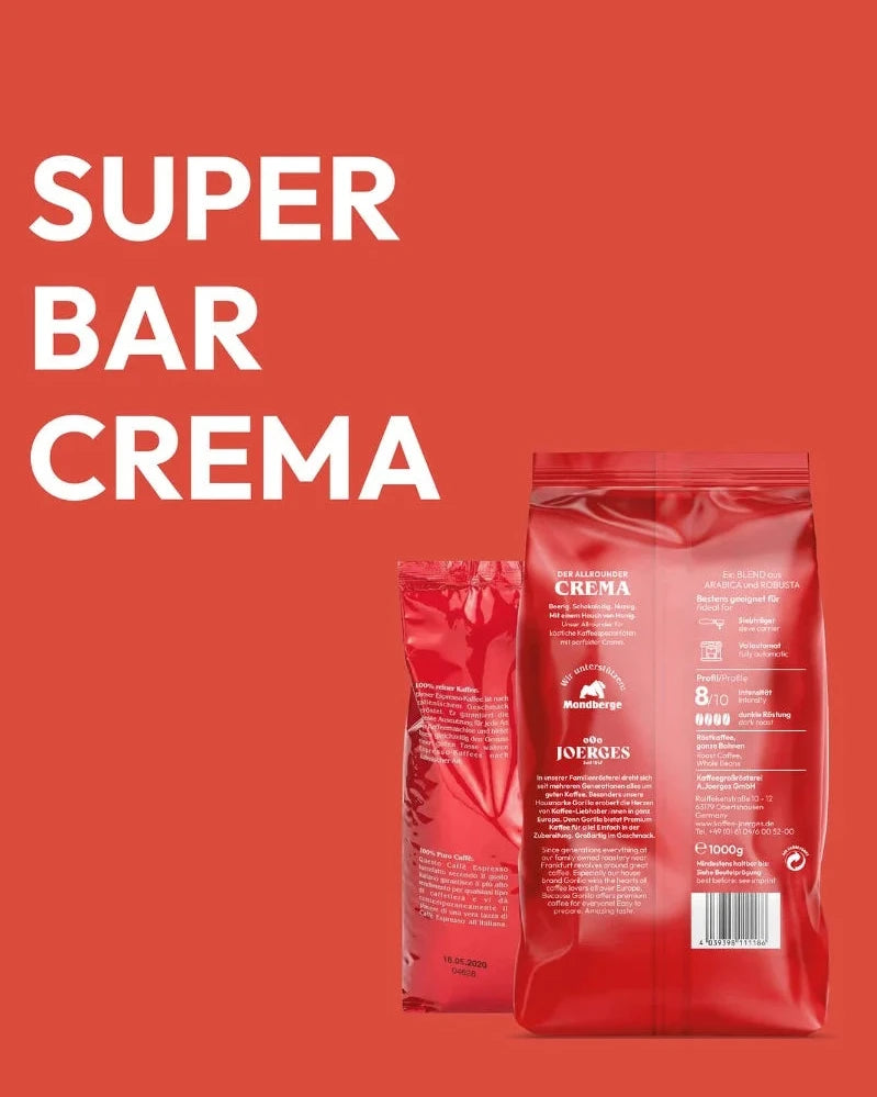 Gorilla Super Bar Crema Bohne 1kg