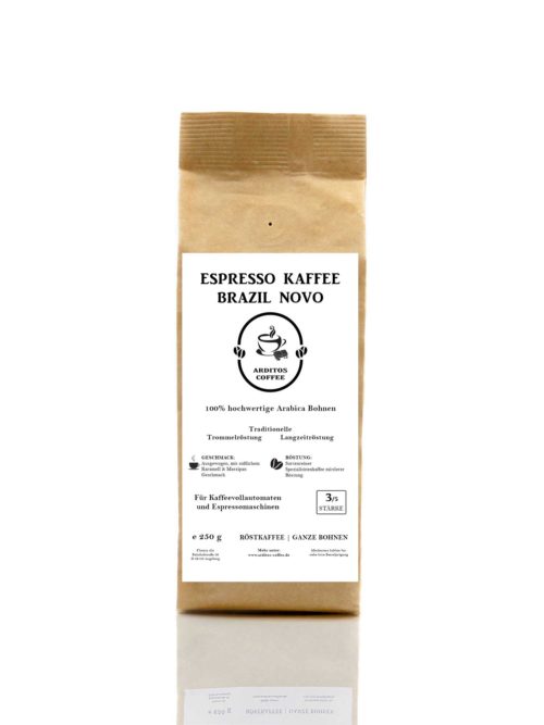 ARDITOS COFFEE Espresso Kaffee Brazil-Novo 250g